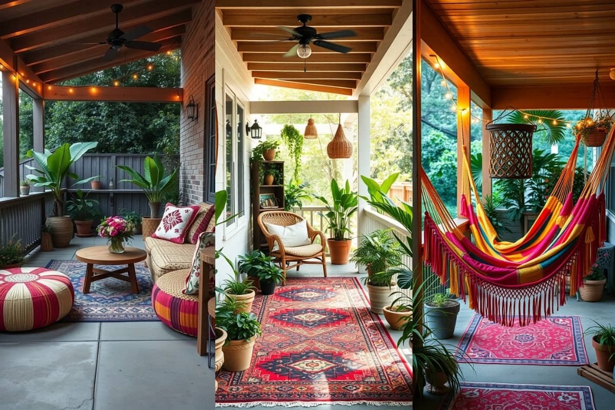 Unique Boho Back Porch Styles