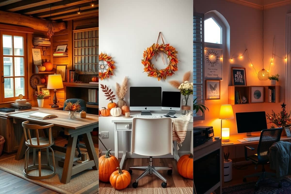 Cozy Fall Home Office Design Ideas