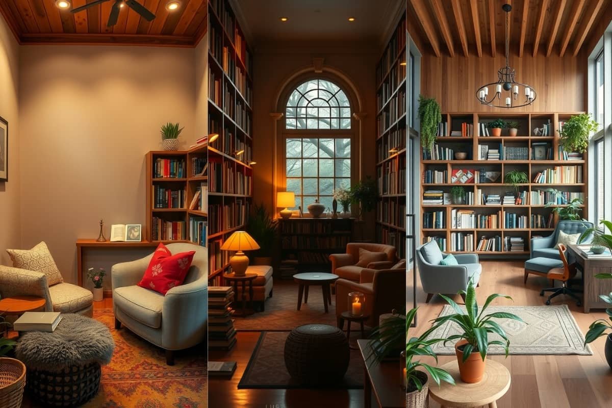 Cozy Home Library Ideas