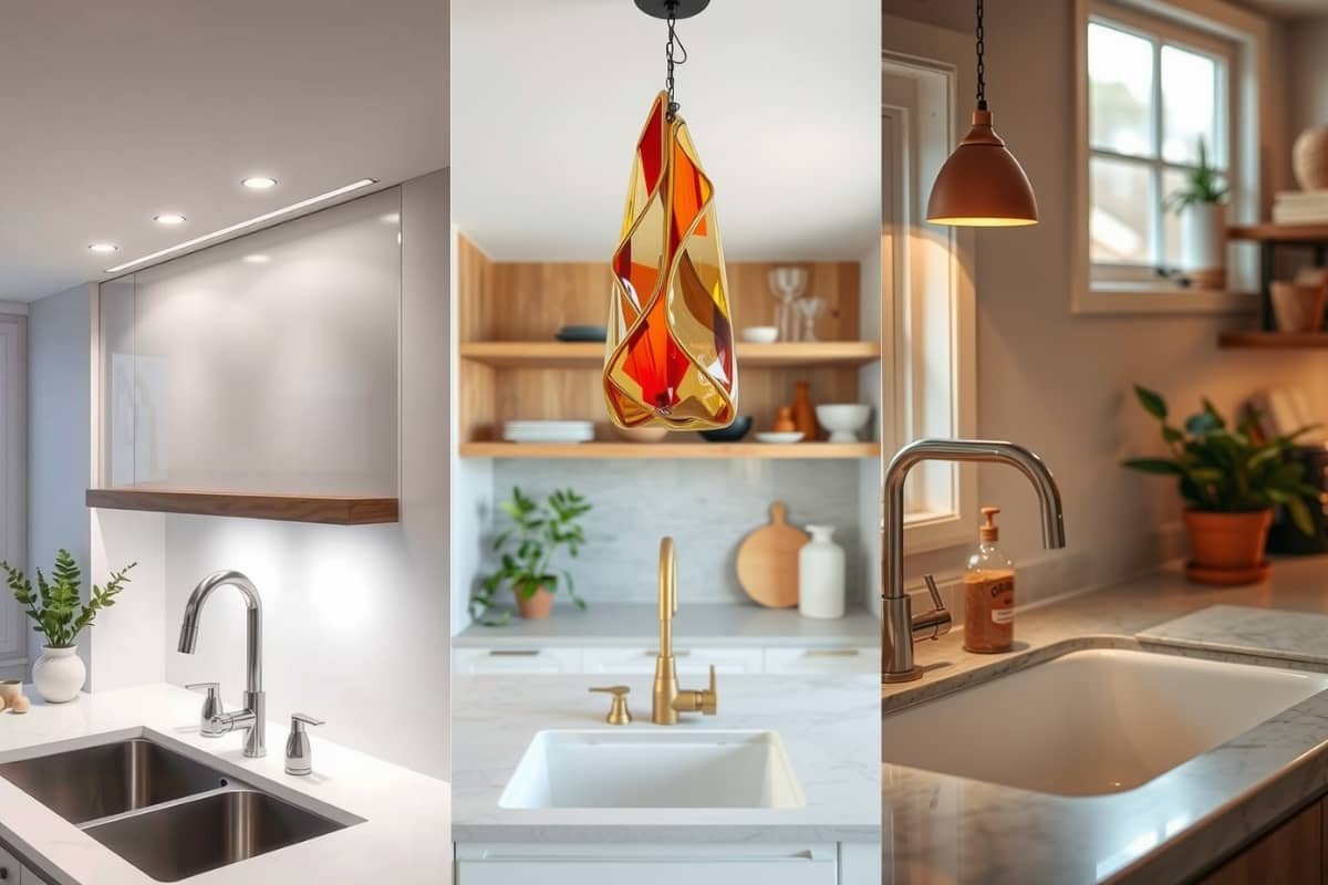 Creative Above Sink Lighting Ideas