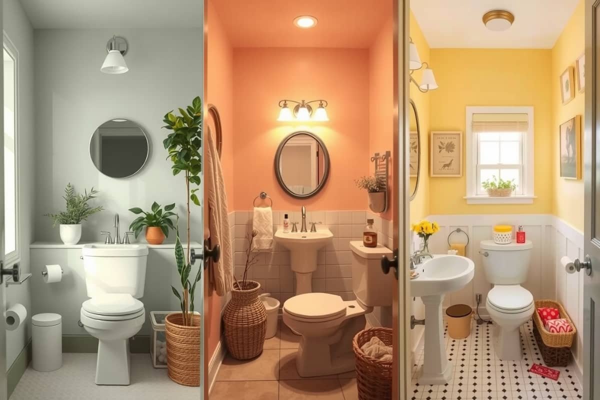 Perfect Paint Colors for Windowless Small Bathrooms