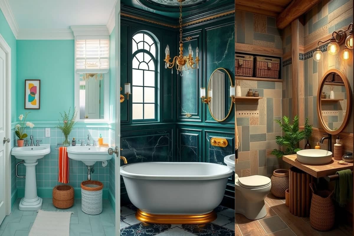 Stunning Bathroom Color Drenching Ideas